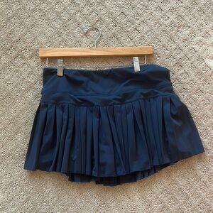 Navy Gold Hinge Skirt